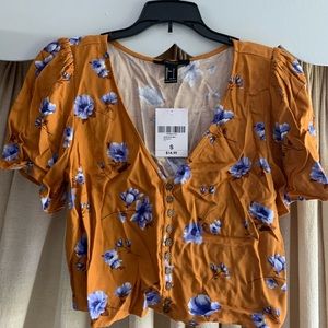 Cropped Floral Top